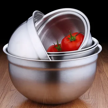 Stainless Steel Deep Mixing Bowl Salad Soup Bowls With Scale 17.5/19.5/21.5cm For Making Batches Of Muffins
Stainless Steel Deep Mixing Bowl Salad Soup Bowls With Scale 17.5/19.5/21.5cm For Making Batches Of Muffins