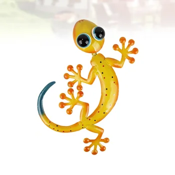 1pc Garden Three-Dimensional Wrought Iron Lizard Gecko Wall Hanging Decoration for Home Living Room Bedroom (Yellow)
1pc Garden Three-Dimensional Wrought Iron Lizard Gecko Wall Hanging Decoration for Home Living Room Bedroom (Yellow)