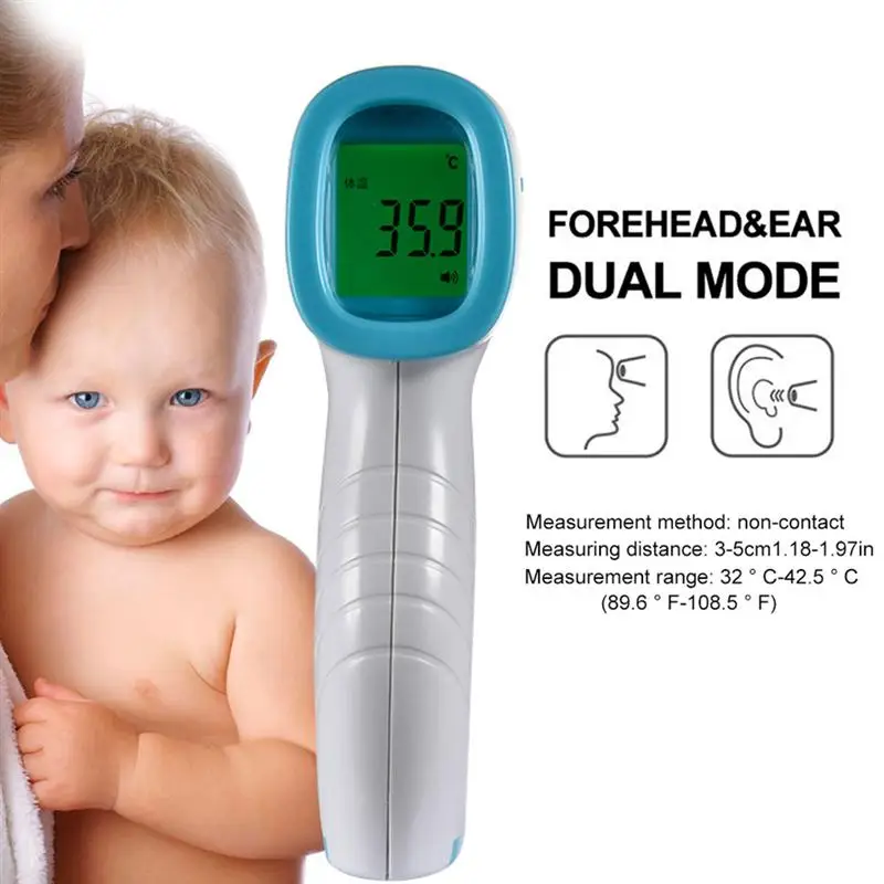 1 Pc Infrared Thermometer Non-contact Accurate Forehead Thermometer for Adults Toddlers
1 Pc Infrared Thermometer Non-contact Accurate Forehead Thermometer for Adults Toddlers