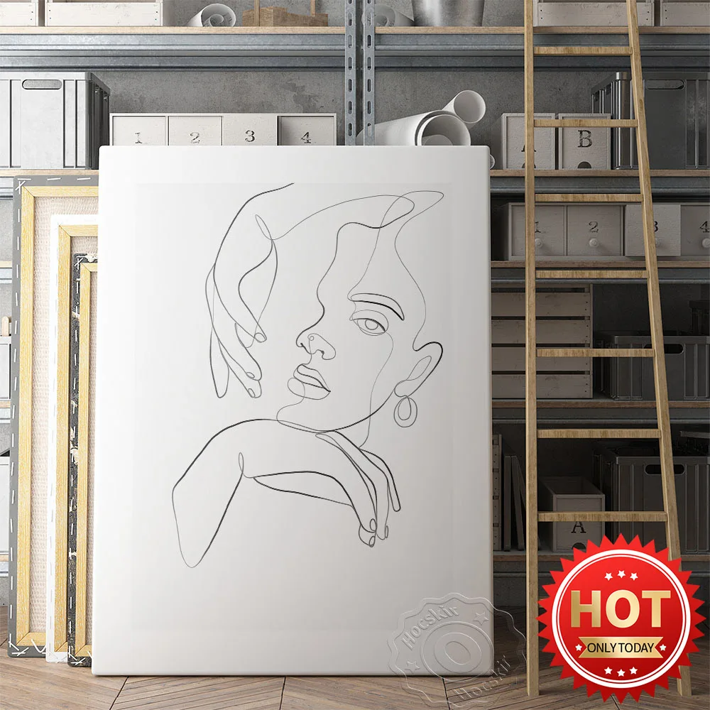 Simple Porch Decor Painting Poster, Ins Nordic Simple Style Line Character Wall Picture, Minimalist Sketch Art Canvas Painting
Simple Porch Decor Painting Poster, Ins Nordic Simple Style Line Character Wall Picture, Minimalist Sketch Art Canvas Painting