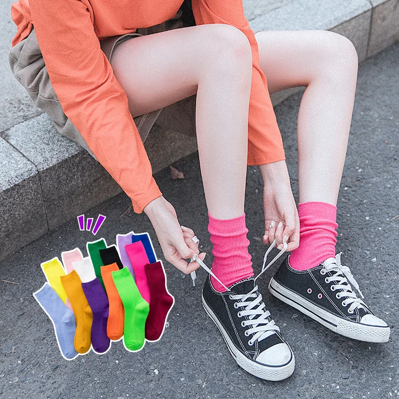 Mid Length Socks Women Casual Female Socks Solid Socks Street Fruit Candy Color Cotton Socks for Women Lady Hot Girl Short Socks
Mid Length Socks Women Casual Female Socks Solid Socks Street Fruit Candy Color Cotton Socks for Women Lady Hot Girl Short Socks