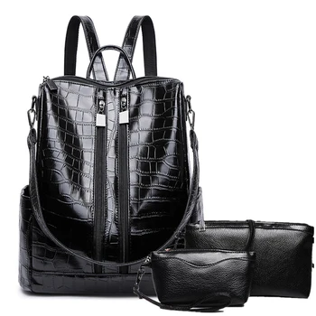 2020 New Backpacks Fashion PU Leather Shoulder Bag Crocodile Pattern Small Backpack Embossed School Bags
2020 New Backpacks Fashion PU Leather Shoulder Bag Crocodile Pattern Small Backpack Embossed School Bags