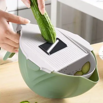Multifunctional Rotary Vegetable Cutter Stainless Steel with Large Capacity Drain Basket Fruit Peeler Grater Kitchen Accessories
Multifunctional Rotary Vegetable Cutter Stainless Steel with Large Capacity Drain Basket Fruit Peeler Grater Kitchen Accessories