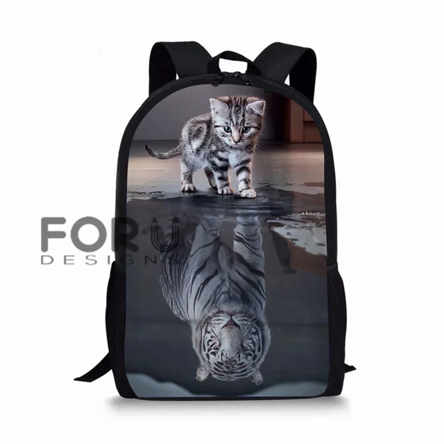 FORUDESIGNS 3D Cat Reflection Tiger Prints School Bag Set for Kids Animal Children Backpack Primary Student Schoolbag Mochila
FORUDESIGNS 3D Cat Reflection Tiger Prints School Bag Set for Kids Animal Children Backpack Primary Student Schoolbag Mochila