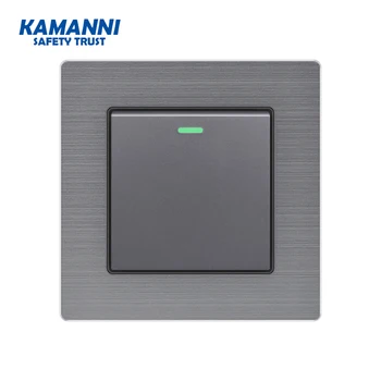 Luxury Wall Power Light Switch Light Push Button Switches Aluminum Alloy with Indicator Light 2 Gang 1 2-way Luxury Panel 220V
Luxury Wall Power Light Switch Light Push Button Switches Aluminum Alloy with Indicator Light 2 Gang 1 2-way Luxury Panel 220V