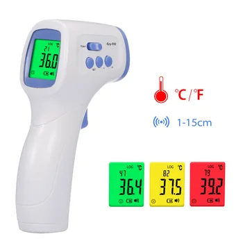 Handheld Portable Non-contact forehead temperaturer gun High Precision LCD Multi-function Human thermometer Food thermometer
Handheld Portable Non-contact forehead temperaturer gun High Precision LCD Multi-function Human thermometer Food thermometer