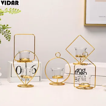 VIDAR Europe Style Cup Tealight Candle Holder Gold Candlestick Romantic Candlelight Dinner Tillandsia Vase Home Decor Wedding
VIDAR Europe Style Cup Tealight Candle Holder Gold Candlestick Romantic Candlelight Dinner Tillandsia Vase Home Decor Wedding
