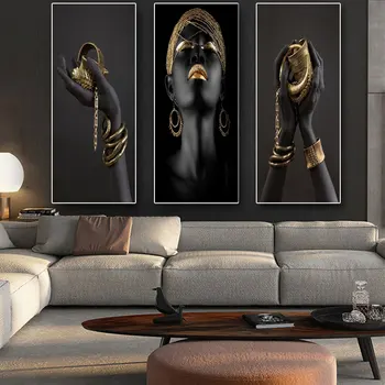 African Woman Art Paintings On the Wall Art Posters And Prints Black Hands Holding Golden Jewellery Canvas Pictures Home Decor 
African Woman Art Paintings On the Wall Art Posters And Prints Black Hands Holding Golden Jewellery Canvas Pictures Home Decor