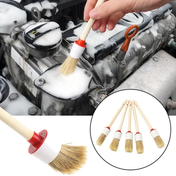 5pcs/Set Natural Boar Hair Auto Detailing Brushes Car Detail Cleaning Brush Tool
5pcs/Set Natural Boar Hair Auto Detailing Brushes Car Detail Cleaning Brush Tool