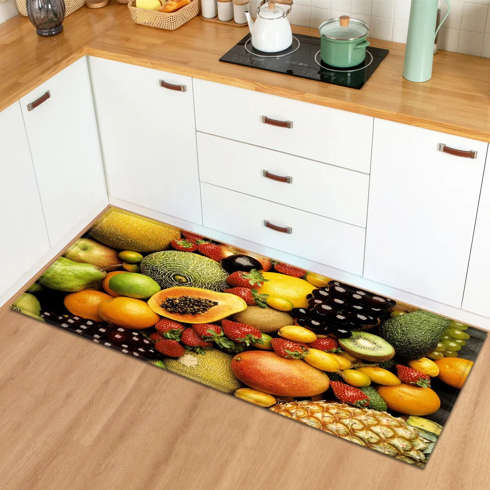 Shop Generic Modern Kitchen Carpet Fruit Pattern Bedroom Floor Living Room Decor Rug Entrance