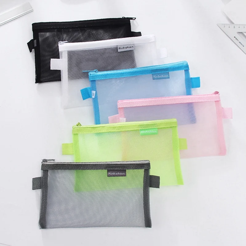New Simple Transparent Mesh Pencil Case Office Student Pencil Cases Nylon School Supplies Pen Box Learning Stationery
New Simple Transparent Mesh Pencil Case Office Student Pencil Cases Nylon School Supplies Pen Box Learning Stationery