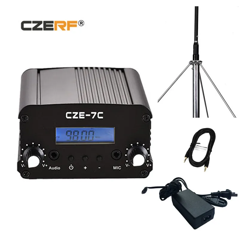 Free Shipping CZE-7C 1W 7W Wireless FM Transmitter Radio PLL Stereo LCD with outdoor antenna kits
Free Shipping CZE-7C 1W 7W Wireless FM Transmitter Radio PLL Stereo LCD with outdoor antenna kits
