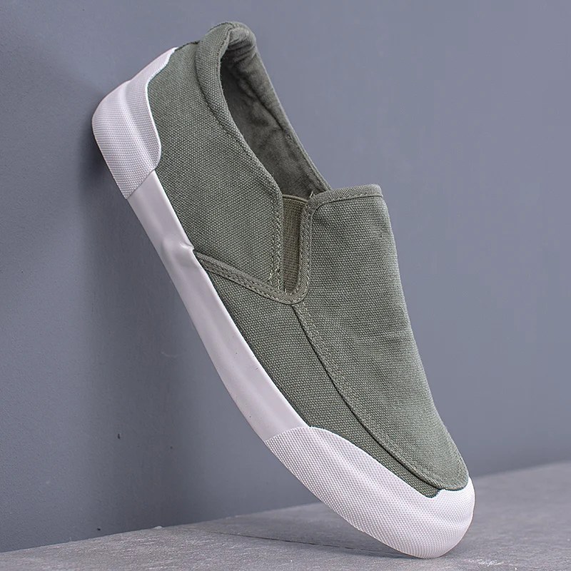 Fashion Men's Canvas Loafer Shoes Summer Breathable Slip on Vulcanized Shoes Spring/Autumn Men Colorful Sneakers Simple Shoes
Fashion Men's Canvas Loafer Shoes Summer Breathable Slip on Vulcanized Shoes Spring/Autumn Men Colorful Sneakers Simple Shoes