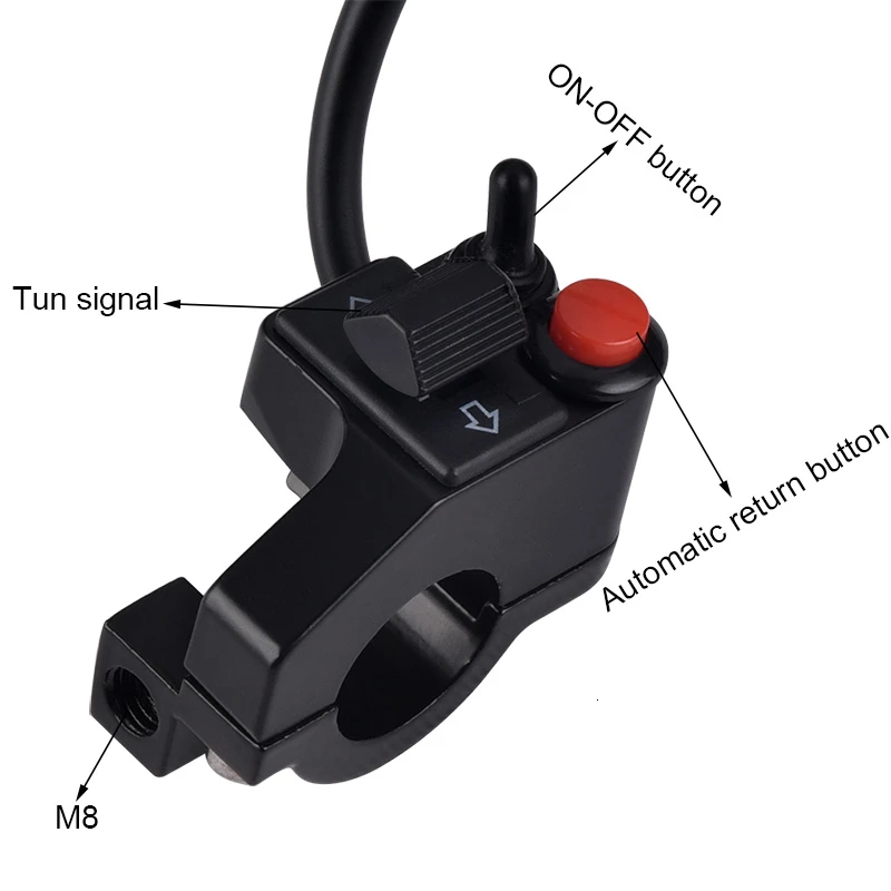 Универсальный сигнал поворота на руль мотоцикла 7/8 дюйма|Переключатели для
