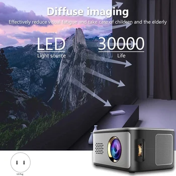 SD40 LCD Projector LED 1080P Home Theater 500 Lumens 1000:1 Contrast Ratio with HD USB Port
SD40 LCD Projector LED 1080P Home Theater 500 Lumens 1000:1 Contrast Ratio with HD USB Port
