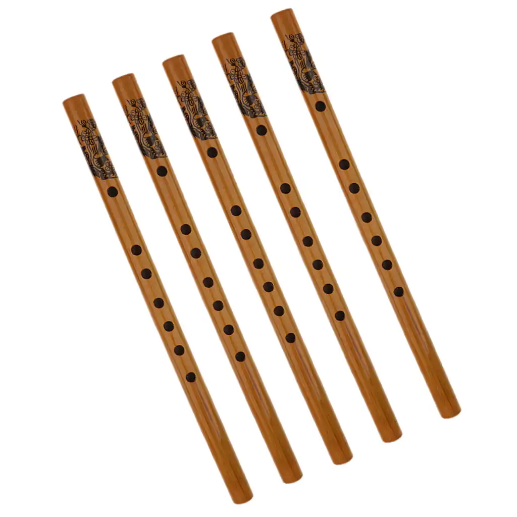 practical 5pcs chinese traditional bamboo flutes xiaos gift for