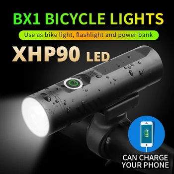 Powerful Mini LED Flashlight XHP90 For Bicycle Light XHP50 Torch T6 USB Rechargeable Cycling Clip L2 as power bank 3200mAh 
Powerful Mini LED Flashlight XHP90 For Bicycle Light XHP50 Torch T6 USB Rechargeable Cycling Clip L2 as power bank 3200mAh