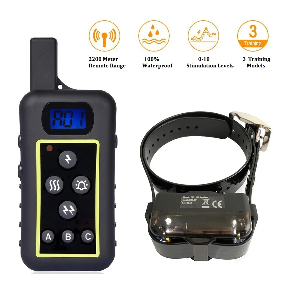 Remote Control 1.5 Miles Dog Training Collar Hunter' Dog Shock Collar with Anti-lost High light led Function
Remote Control 1.5 Miles Dog Training Collar Hunter' Dog Shock Collar with Anti-lost High light led Function
