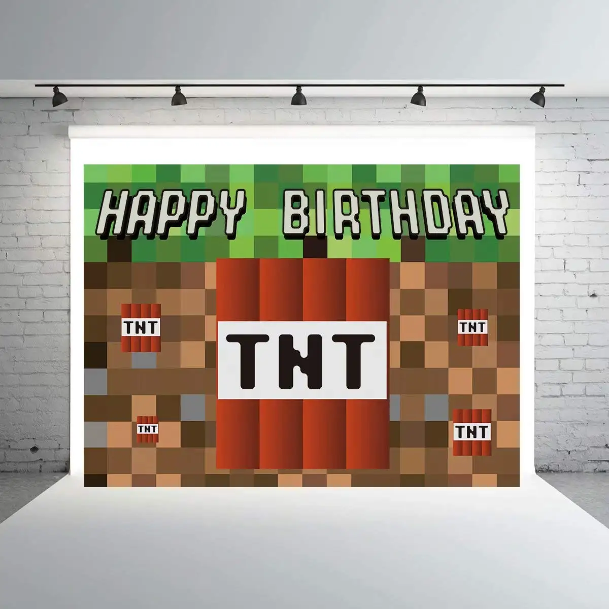 TNT Pixel Backdrop for Birthday Minecraft Themed Party Background Photo Booth Stretch Resistant Econ Vinyl Photo Background
TNT Pixel Backdrop for Birthday Minecraft Themed Party Background Photo Booth Stretch Resistant Econ Vinyl Photo Background