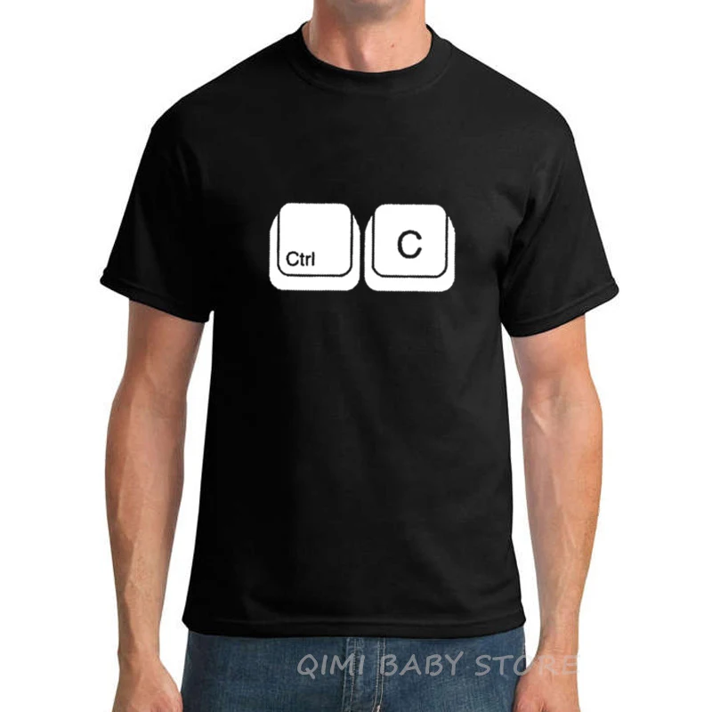 Летняя футболка с сочетанием клавиш + C и V для семьи Отца Сына|Сочетающаяся одежда