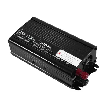 Overload Protective 1000W Aluminum Alloy DC12V To AC110V Car Power Inverter Charger Converter Transformer Black
Overload Protective 1000W Aluminum Alloy DC12V To AC110V Car Power Inverter Charger Converter Transformer Black