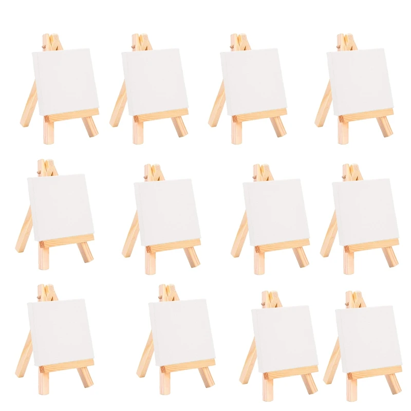 24Set Artists 5 Inch Mini Easel +3 Inch X3 Inch Mini Canvas Set Painting Craft DIY Drawing Small Table Easel Gift
24Set Artists 5 Inch Mini Easel +3 Inch X3 Inch Mini Canvas Set Painting Craft DIY Drawing Small Table Easel Gift
