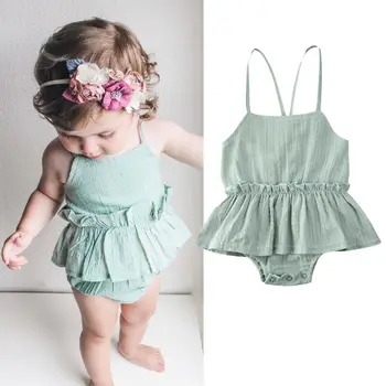 US Newborn Infant Baby Girl Clothes Sleeveless Romper Jumpsuit Dress Cotton Linen Outfit Summer
US Newborn Infant Baby Girl Clothes Sleeveless Romper Jumpsuit Dress Cotton Linen Outfit Summer