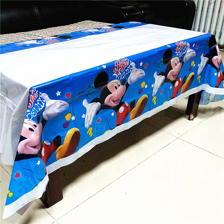 1 шт./лот Детские скатерти с Микки Маусом товары для дня рождения чехлы стола | Дом