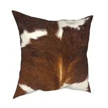 Brown Calf Cowhide Pillow Cover Home Decorative Cow Animal Fur Cushion Cover Throw Pillow for Car Polyester Vintage
Brown Calf Cowhide Pillow Cover Home Decorative Cow Animal Fur Cushion Cover Throw Pillow for Car Polyester Vintage