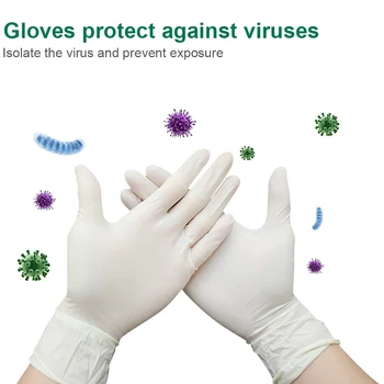 100pcs Natural Disposable Latex Gloves Powder Free Strong Latex Portable Multifunctional Protective Rubber Gloves Non-toxic
100pcs Natural Disposable Latex Gloves Powder Free Strong Latex Portable Multifunctional Protective Rubber Gloves Non-toxic