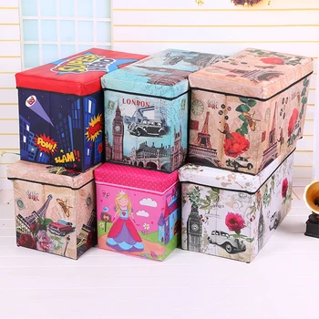 1pcs Storagestool square Folding stool multifunctional storage stool British film non-woven storage box home decore decoration
1pcs Storagestool square Folding stool multifunctional storage stool British film non-woven storage box home decore decoration
