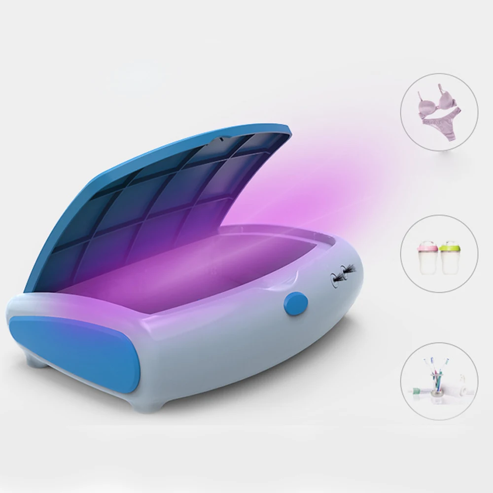 Portable UV Sterilization Box Antibacterial Uv-C Light Disinfection Storage Box For Pacifier Toys Masks Toothbrush Cleaning Box
Portable UV Sterilization Box Antibacterial Uv-C Light Disinfection Storage Box For Pacifier Toys Masks Toothbrush Cleaning Box