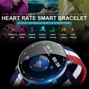F19 Sports Smart Watch Heart Rate Blood Pressure Monitoring Watch Waterproof Fitness Tracker Color SmartWatch
F19 Sports Smart Watch Heart Rate Blood Pressure Monitoring Watch Waterproof Fitness Tracker Color SmartWatch