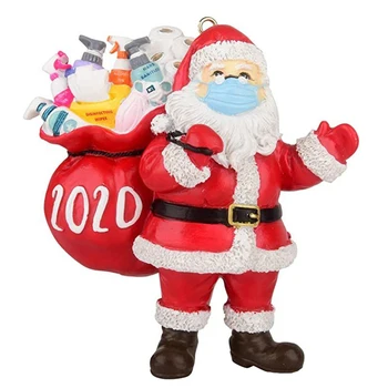 2020 Christmas Ornaments Resin Gift, Masked Santa Claus Funny Ornaments Xmas Tree Pendant Keepsake Decorations
2020 Christmas Ornaments Resin Gift, Masked Santa Claus Funny Ornaments Xmas Tree Pendant Keepsake Decorations