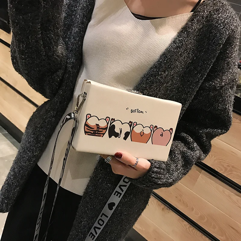 Cartoon Cute Square Sling Bag Female Messenger Bag 2018 New Style PU WOMEN'S Shoulder Bag Printed Shoulder Bag Women's
Cartoon Cute Square Sling Bag Female Messenger Bag 2018 New Style PU WOMEN'S Shoulder Bag Printed Shoulder Bag Women's