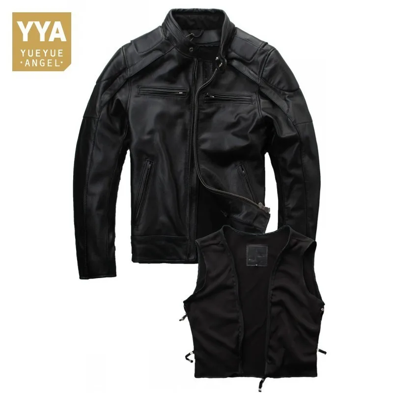 Two Jackets Mens 2020 Winter Warm Detachable Liner Leather Coat Man Zipper Male Biker Jacket Business Coats Blouson Moto Homme
Two Jackets Mens 2020 Winter Warm Detachable Liner Leather Coat Man Zipper Male Biker Jacket Business Coats Blouson Moto Homme