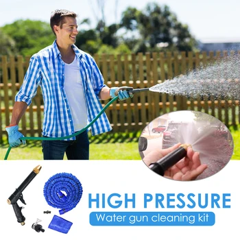 16ft Expandable Garden Hose + Spray Nozzle Kit for Car Wash Garden Watering Car Cleaning Tools Easy to install
16ft Expandable Garden Hose + Spray Nozzle Kit for Car Wash Garden Watering Car Cleaning Tools Easy to install