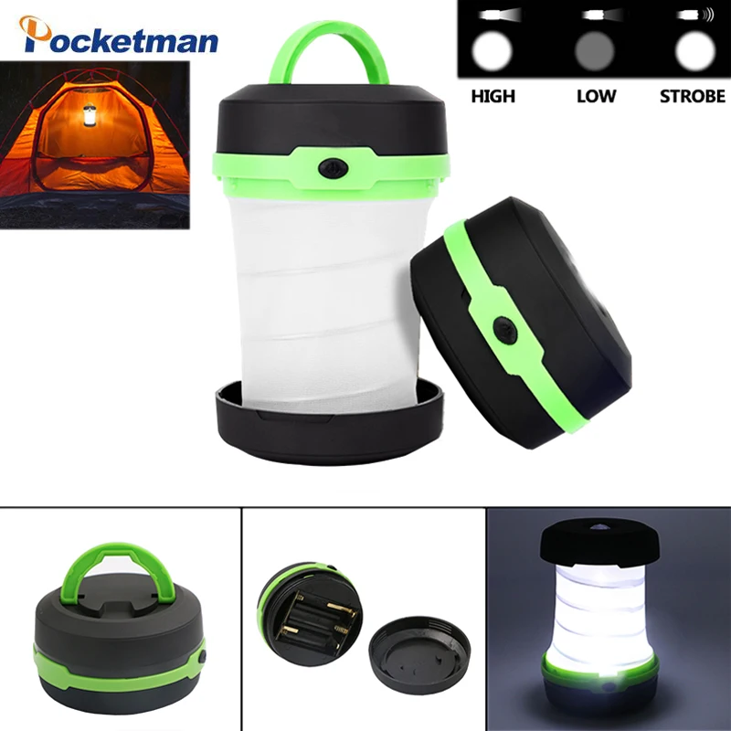 

Multifunction Retractable Camping Lights LED Flashlight Outdoor Portable Lantern Mini Tent Light Pocket Torch Use AA Battery