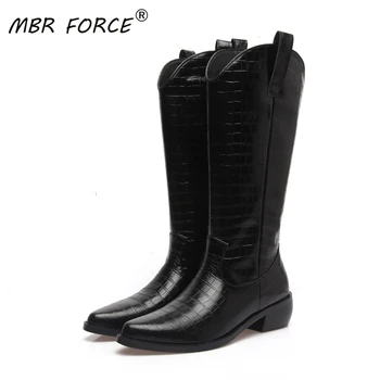 MBR FORCE Cowhide Fashion Autumn Winter High Quality Knee-High comfortable Casual Boots Zipper pointed Toe Shoes Ladies Woman
MBR FORCE Cowhide Fashion Autumn Winter High Quality Knee-High comfortable Casual Boots Zipper pointed Toe Shoes Ladies Woman