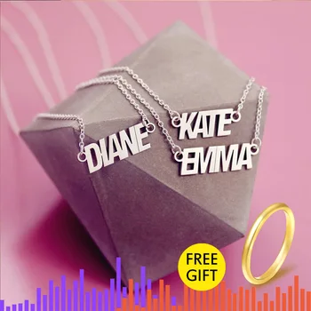 Stainless Steel Custom Name Necklace Personalized Initials Letter Necklaces Pendants Bridesmaids Gifts 2019 Collier Femme BFF 
Stainless Steel Custom Name Necklace Personalized Initials Letter Necklaces Pendants Bridesmaids Gifts 2019 Collier Femme BFF