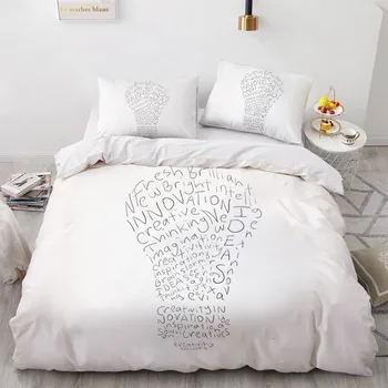 3D Simple Bed Linen Custom Design White Quilt Cover Sets Pillow Cottom King Full Twin Double Size 200*230cm Modern Bedding Set
3D Simple Bed Linen Custom Design White Quilt Cover Sets Pillow Cottom King Full Twin Double Size 200*230cm Modern Bedding Set