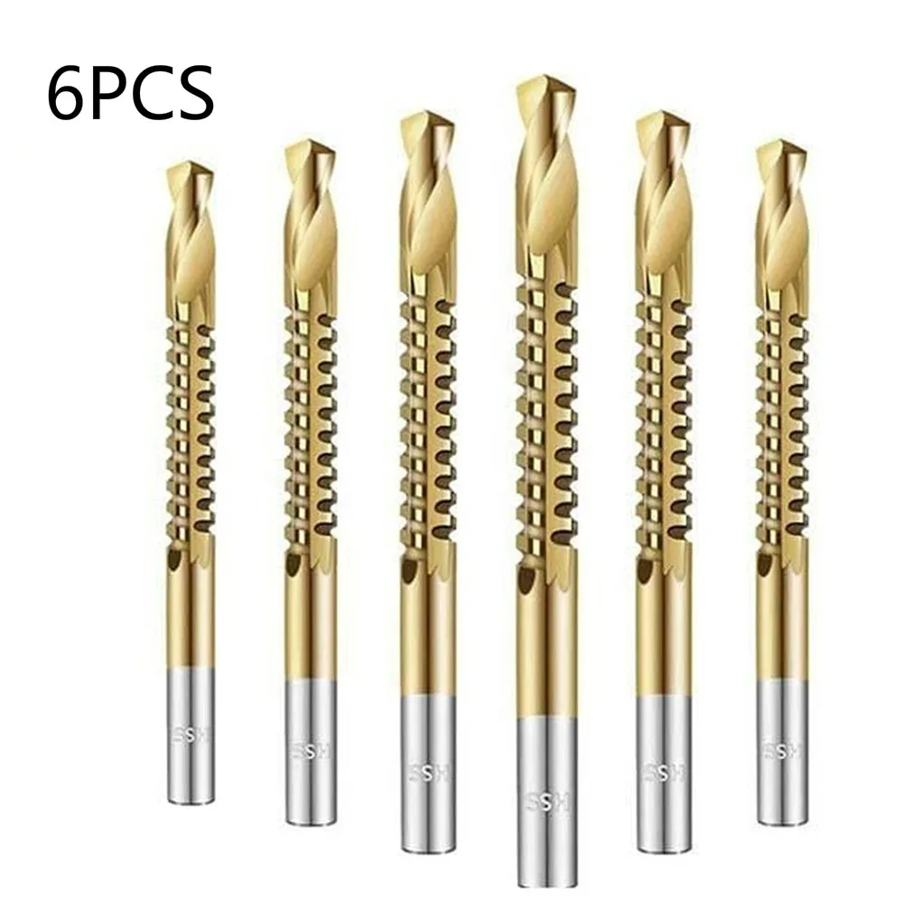 6PCS/SET Multifunctional Tap Twist Drill Bit Set High Speed Steel Thread Spiral Screw Metric Composite Alloy High Efficiency
6PCS/SET Multifunctional Tap Twist Drill Bit Set High Speed Steel Thread Spiral Screw Metric Composite Alloy High Efficiency