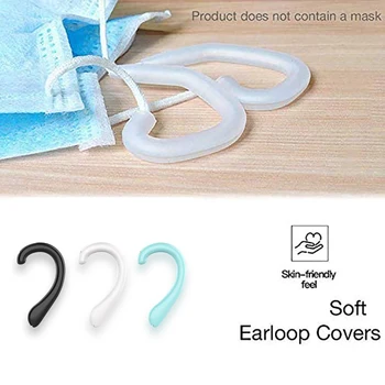 40Pcs Reusable Ear Hook Silicone Suitable for Face Mask Prevent Ear Pain Soft Consolo De Silicone Protection Ear Mask Hook 
40Pcs Reusable Ear Hook Silicone Suitable for Face Mask Prevent Ear Pain Soft Consolo De Silicone Protection Ear Mask Hook