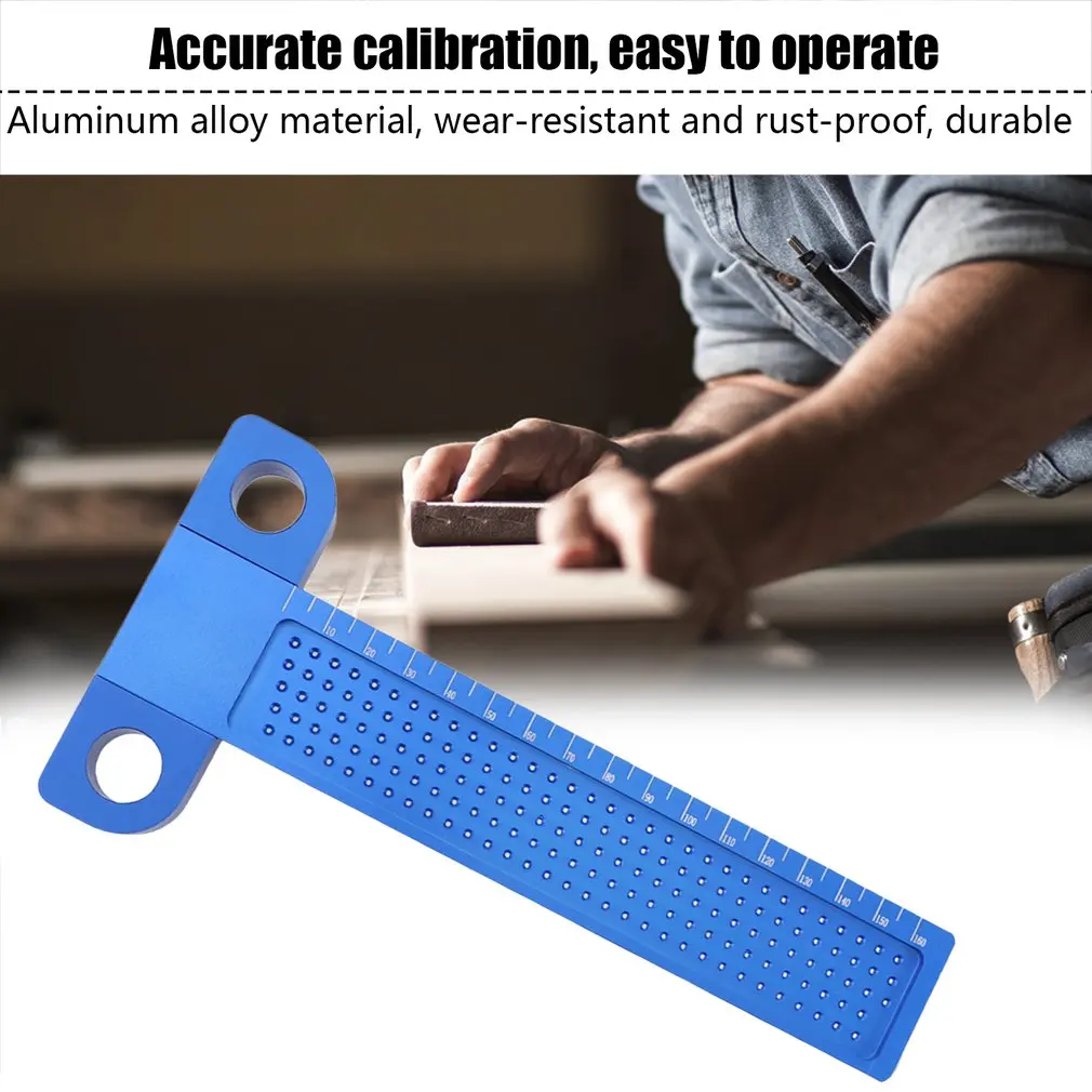 T-type Ruler 160MM Aluminum Woodworking Scribe Hole Scribing Gauge Crossed Feet Crossed-out Measuring Tool
T-type Ruler 160MM Aluminum Woodworking Scribe Hole Scribing Gauge Crossed Feet Crossed-out Measuring Tool