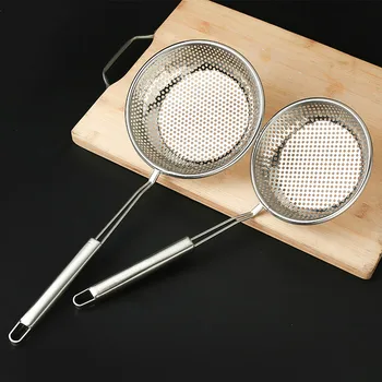 Four Sizes Colander Stainless Steel Reusable Wire Fine Mesh Oil Strainer Durable Flour Sifter Sieve Handheld Kitchen Tool MM60LS
Four Sizes Colander Stainless Steel Reusable Wire Fine Mesh Oil Strainer Durable Flour Sifter Sieve Handheld Kitchen Tool MM60LS