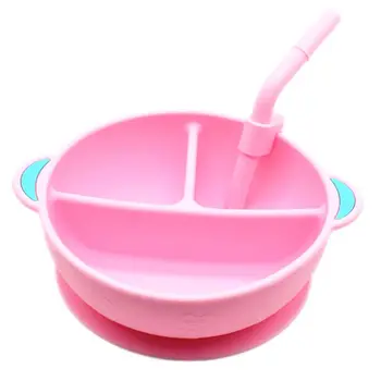 Baby Plate Divided Food Bowl with Straw Non-Slip Portable 3 Grid Silicone Feeding Dish Tableware
Baby Plate Divided Food Bowl with Straw Non-Slip Portable 3 Grid Silicone Feeding Dish Tableware
