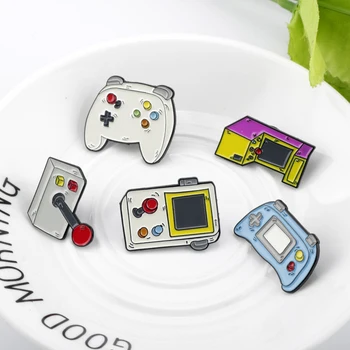 6 Style Enamel Brooch Pins Vintage Game Machine Shape Jewelry Fashion Badge Lapel Pin Gifts for Women Kids Clothing Accessories 
6 Style Enamel Brooch Pins Vintage Game Machine Shape Jewelry Fashion Badge Lapel Pin Gifts for Women Kids Clothing Accessories