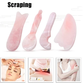 Rose Quartz Jade Guasha Board Natural Stone Scraper Chinesemassage GuaSha Tools For Face Neck Back Body Pressure Therapy
Rose Quartz Jade Guasha Board Natural Stone Scraper Chinesemassage GuaSha Tools For Face Neck Back Body Pressure Therapy