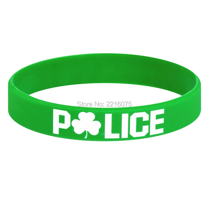 300pcs Police Shamrock Motivational wristband silicone bracelets free shipping by DHL A
300pcs Police Shamrock Motivational wristband silicone bracelets free shipping by DHL A
