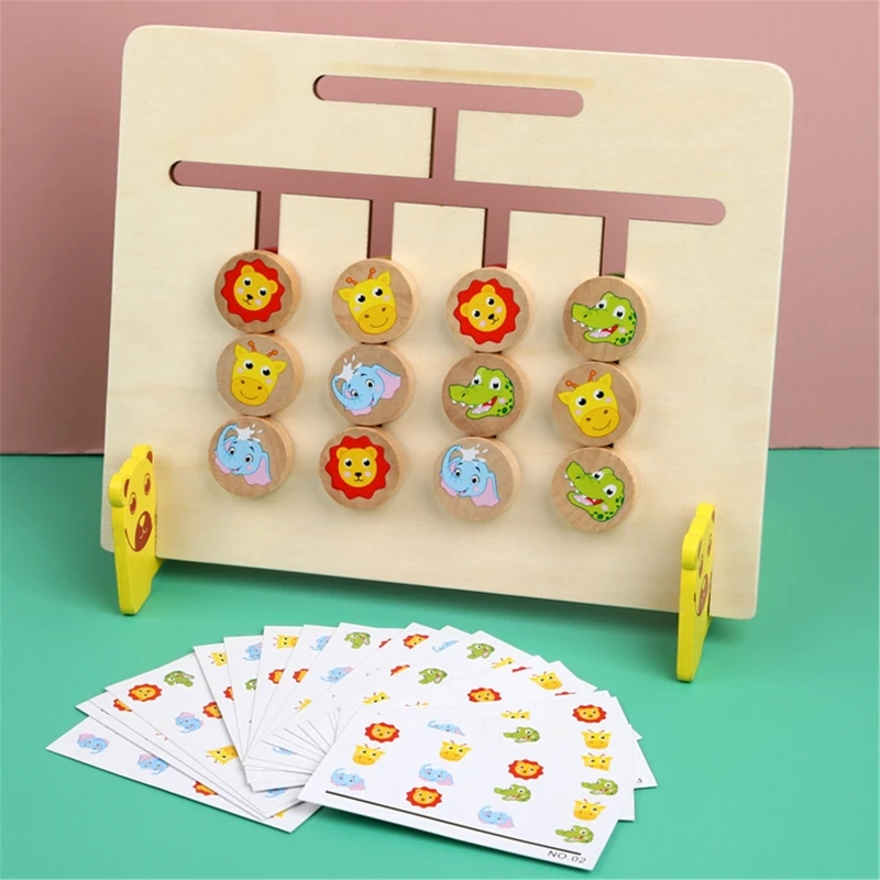 Montessori Toy Colors and Animal Double Sided Matching Game Logical Reasoning Training Kids Educational Toys Children Wooden Toy
Montessori Toy Colors and Animal Double Sided Matching Game Logical Reasoning Training Kids Educational Toys Children Wooden Toy